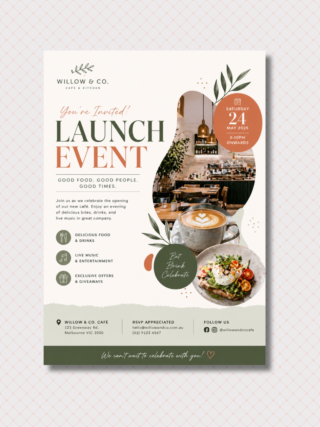 Restaurant menu and brand design
